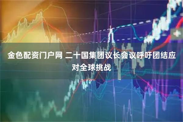金色配资门户网 二十国集团议长会议呼吁团结应对全球挑战